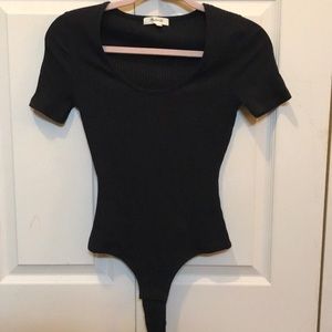 NWOT Madewell Ribbed Scoop Bodysuit